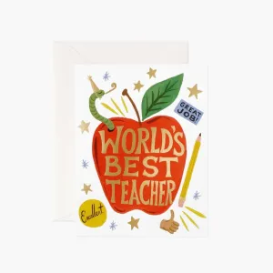 World’s Best Teacher Card