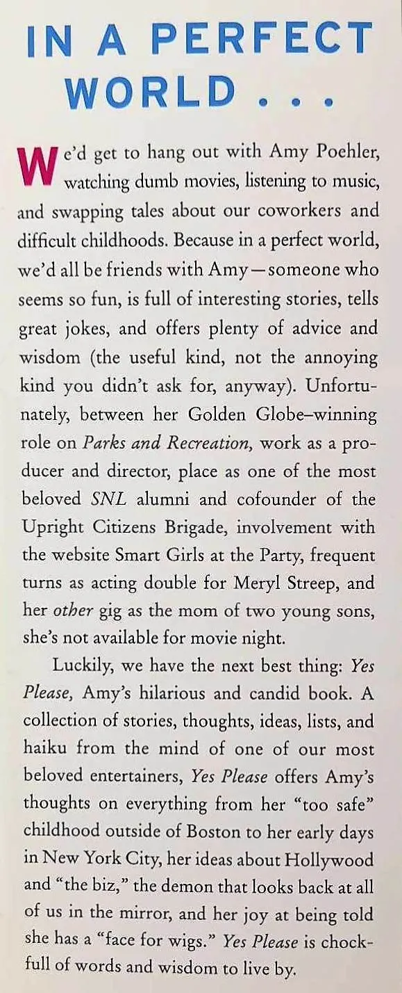 YES PLEASE - Amy Poehler