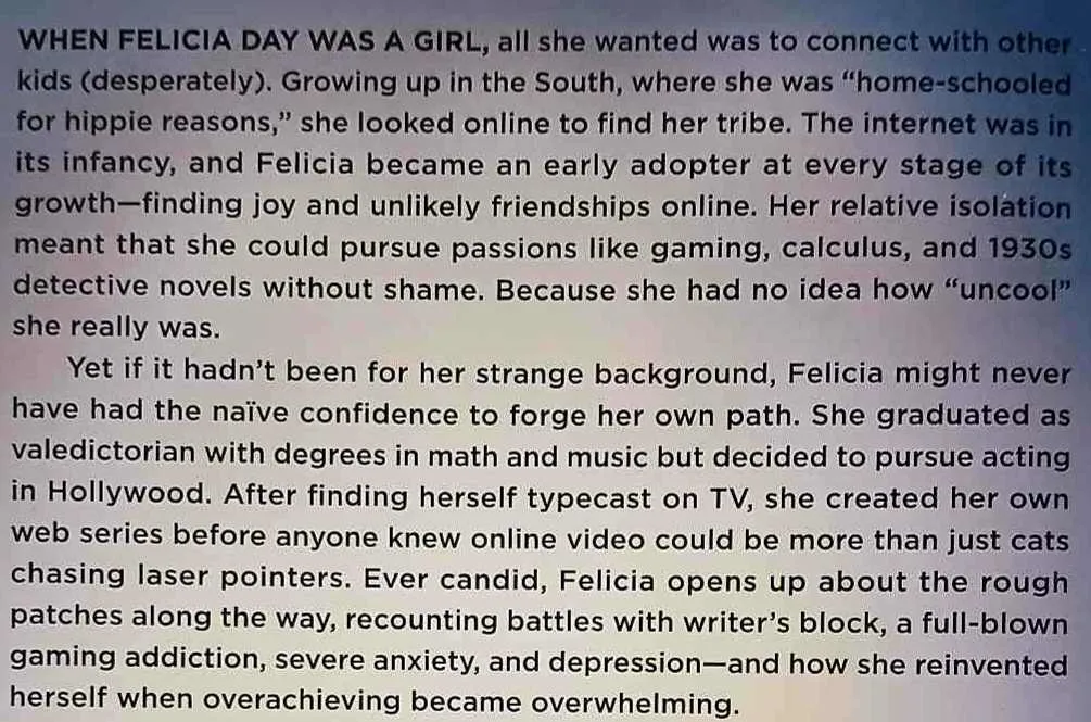 YOU'RE NEVER WEIRD ON THE INTERNET (ALMOST) - Felicia Day