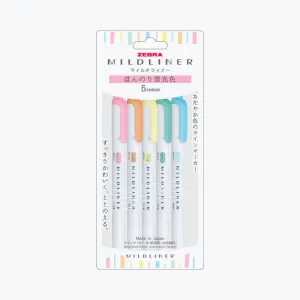 Zebra - Highlighter - Mildliner Double Sided - Fluorescent Set